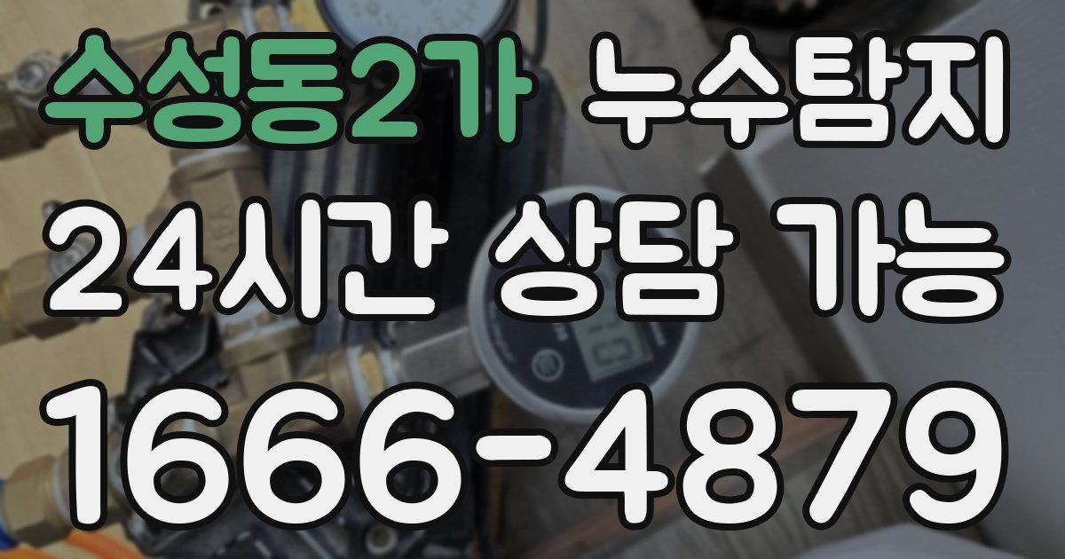 수성동2가 누수