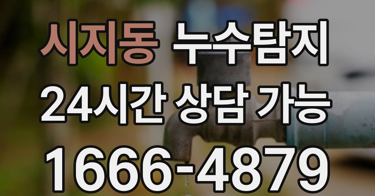 시지동 누수