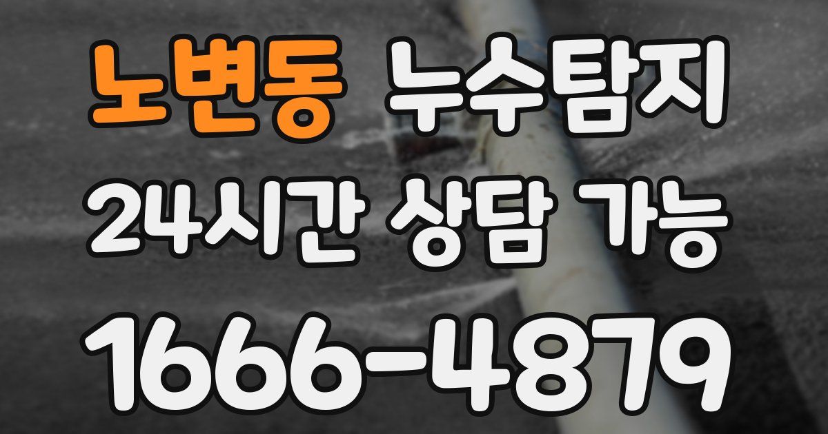 노변동 누수