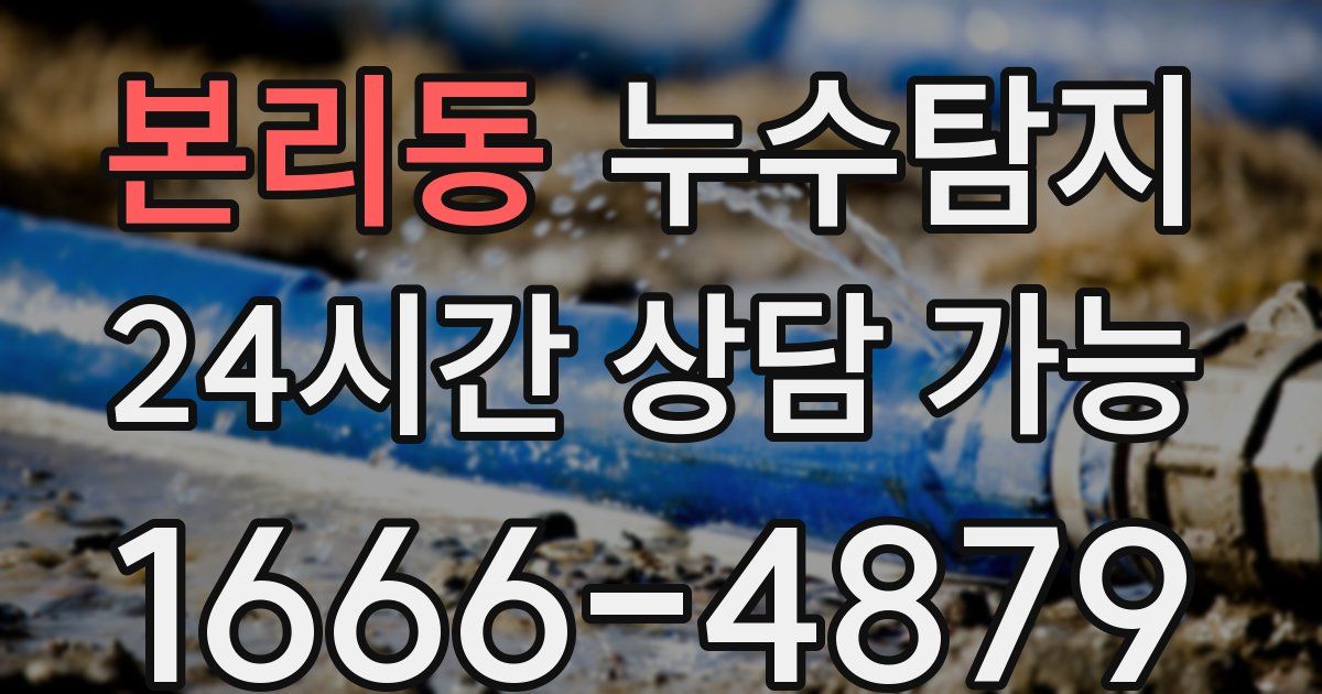 본리동 누수