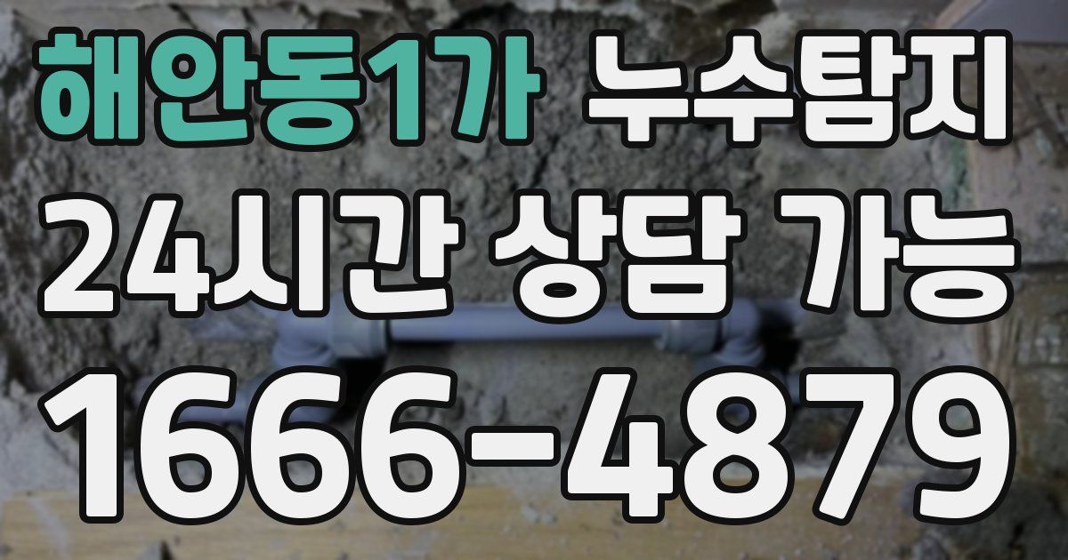 해안동1가 누수