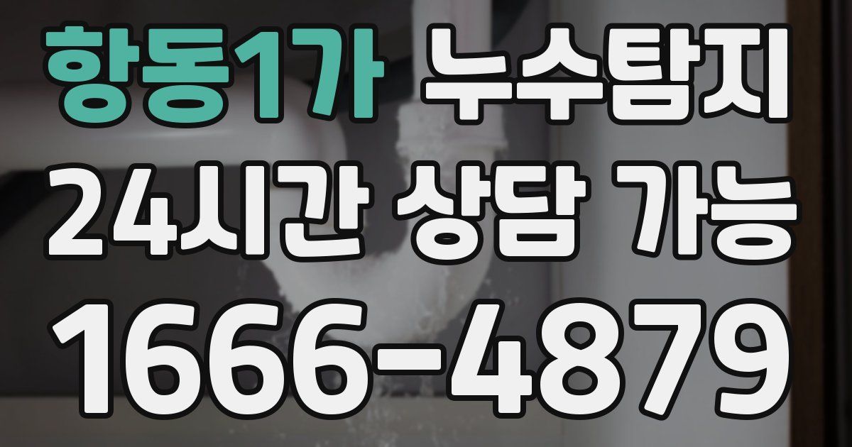 항동1가 누수