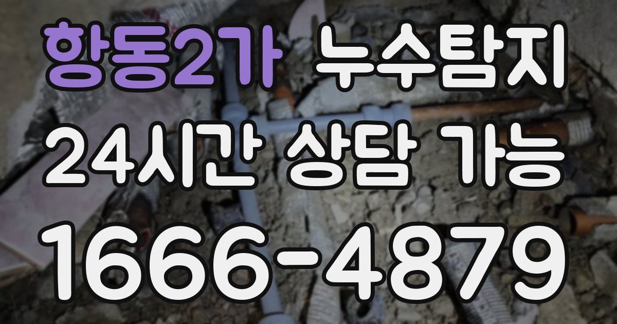 항동2가 누수