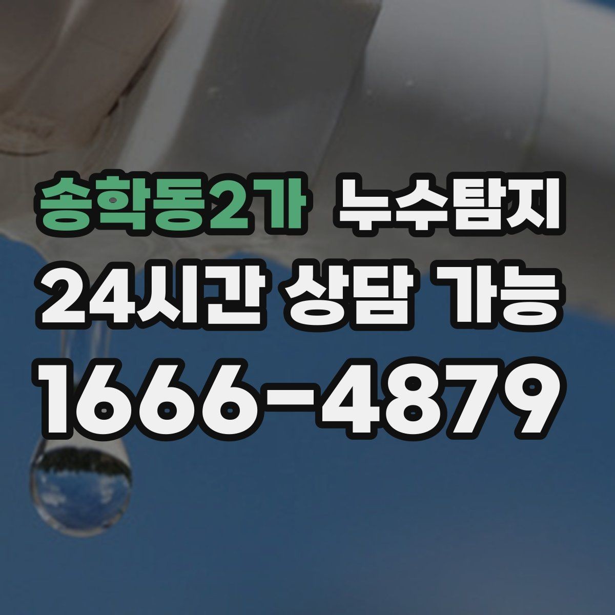 송학동2가 누수탐지 욕실 주방 배관 누수 점검