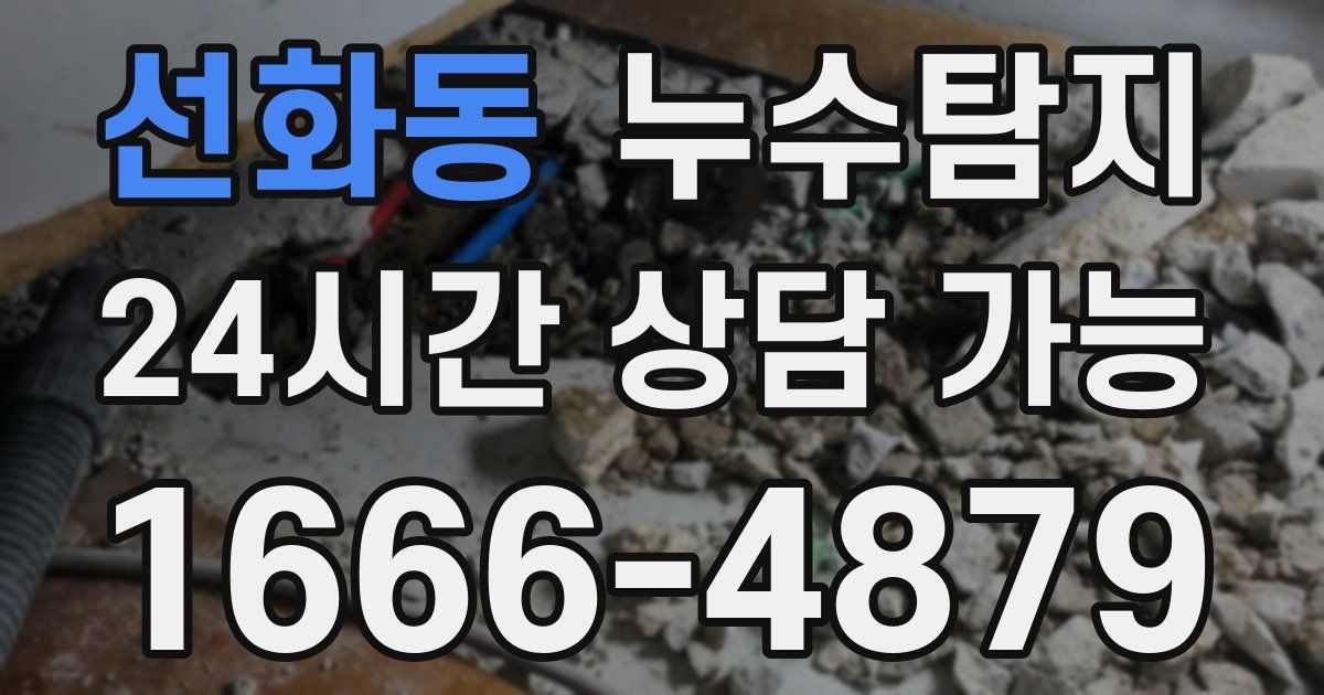 선화동 누수