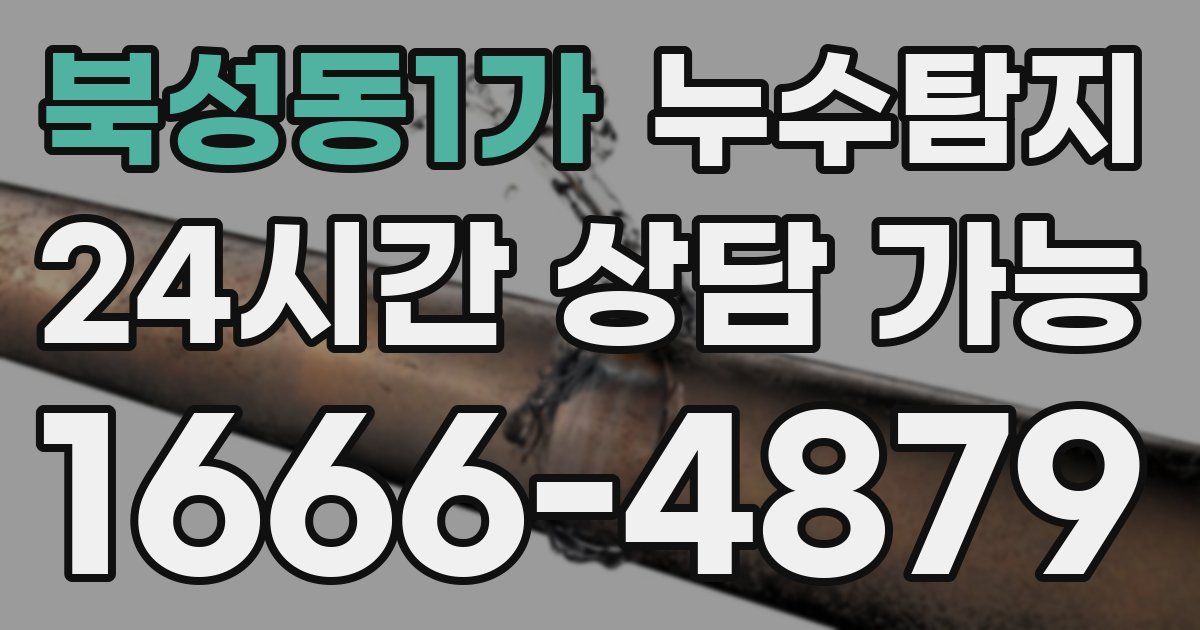 북성동1가 누수