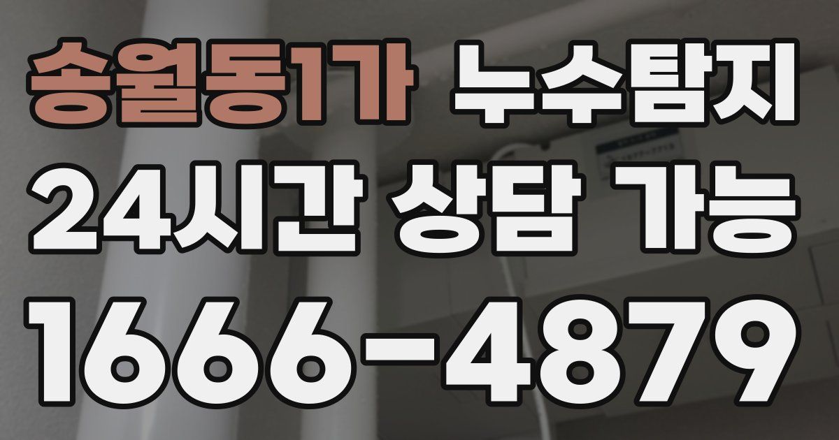 송월동1가 누수