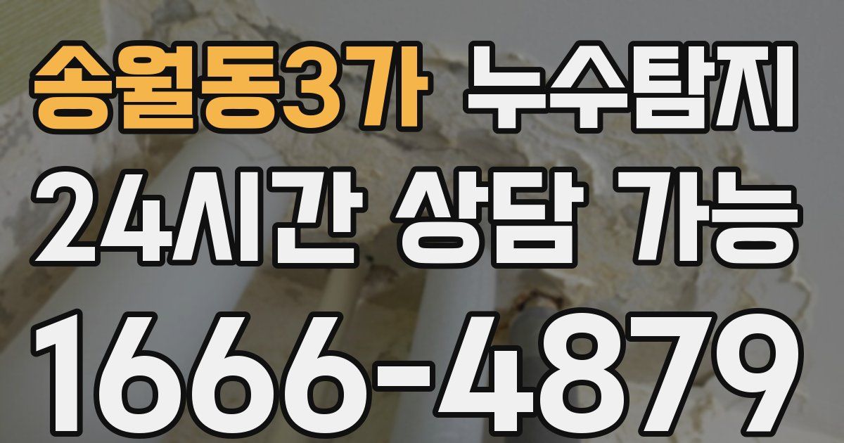 송월동3가 누수