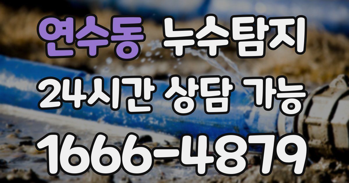 연수동 누수