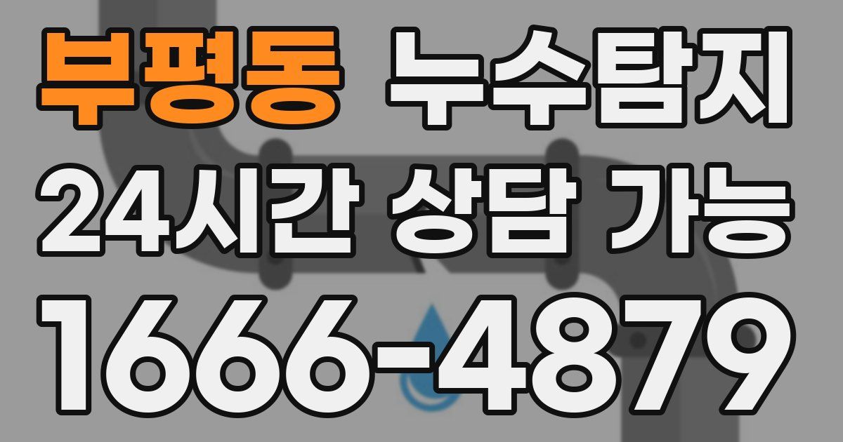 부평동 누수