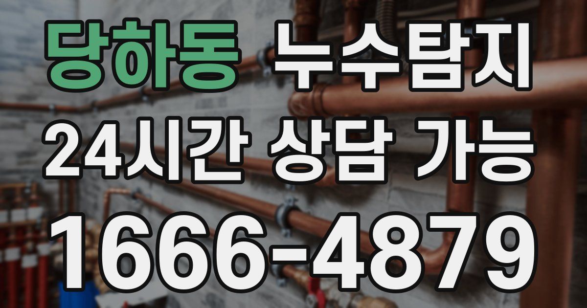 당하동 누수