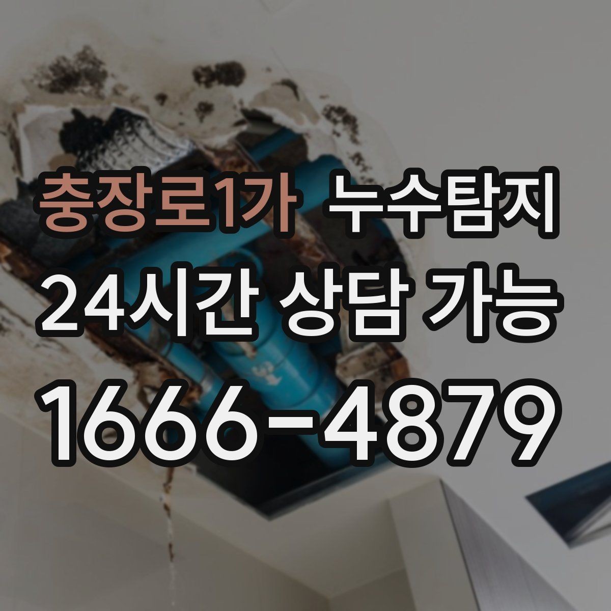 충장로1가 누수탐지 열화상과 청음 검사를 받기 전 준비