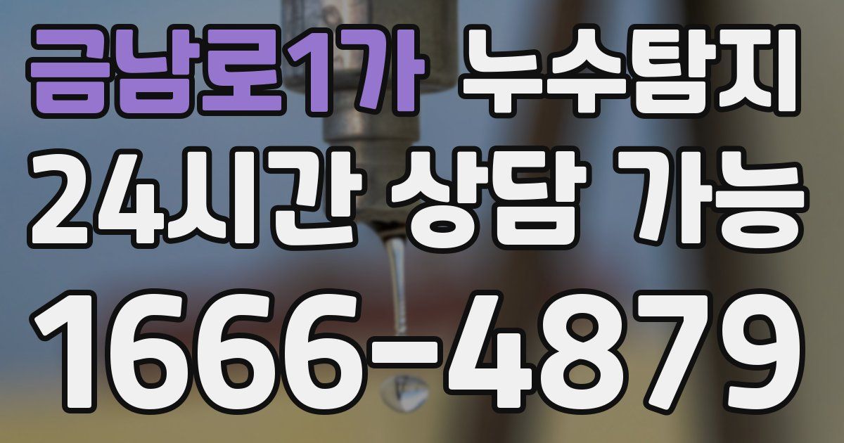 금남로1가 누수
