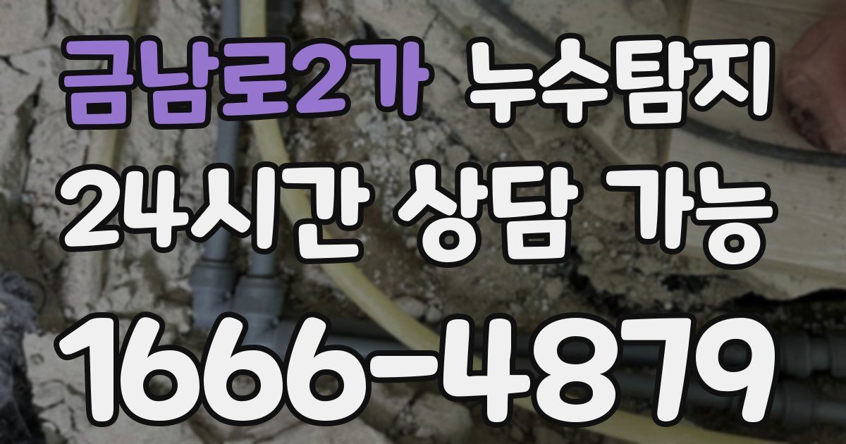 금남로2가 누수