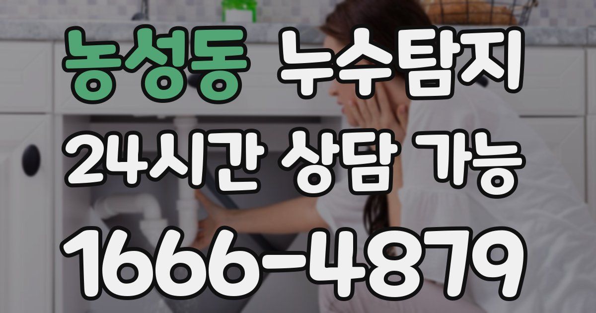 농성동 누수