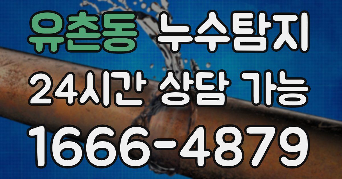 유촌동 누수