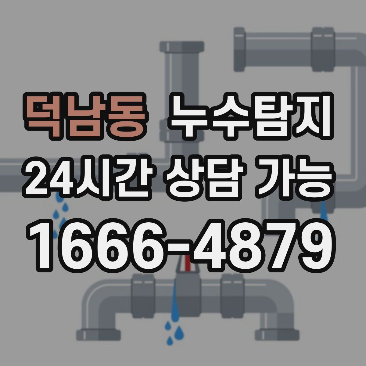 덕남동 누수탐지