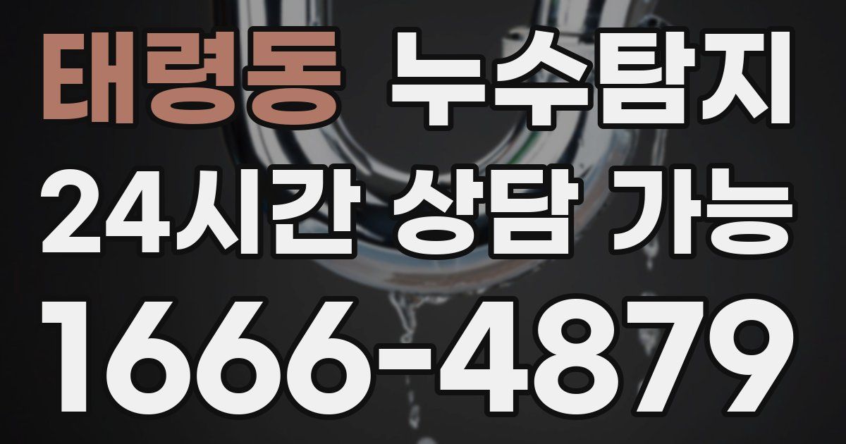 태령동 누수