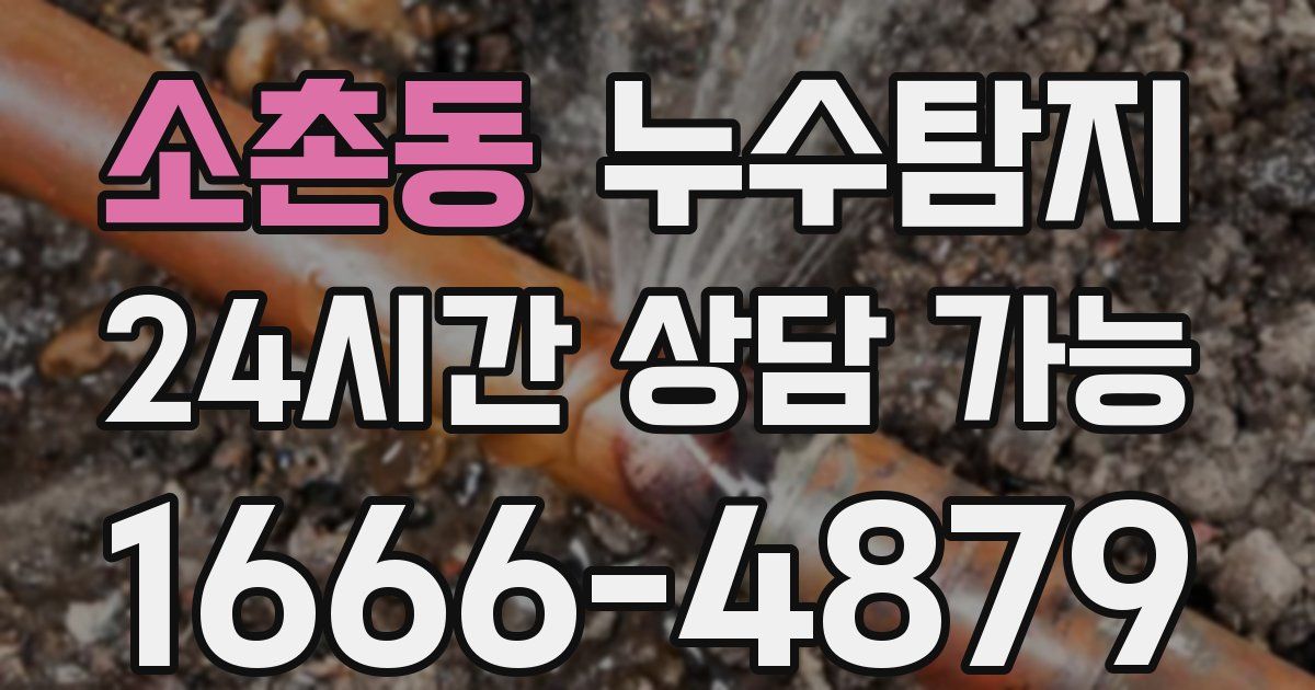 소촌동 누수