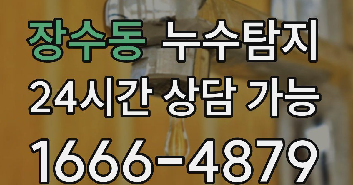 장수동 누수