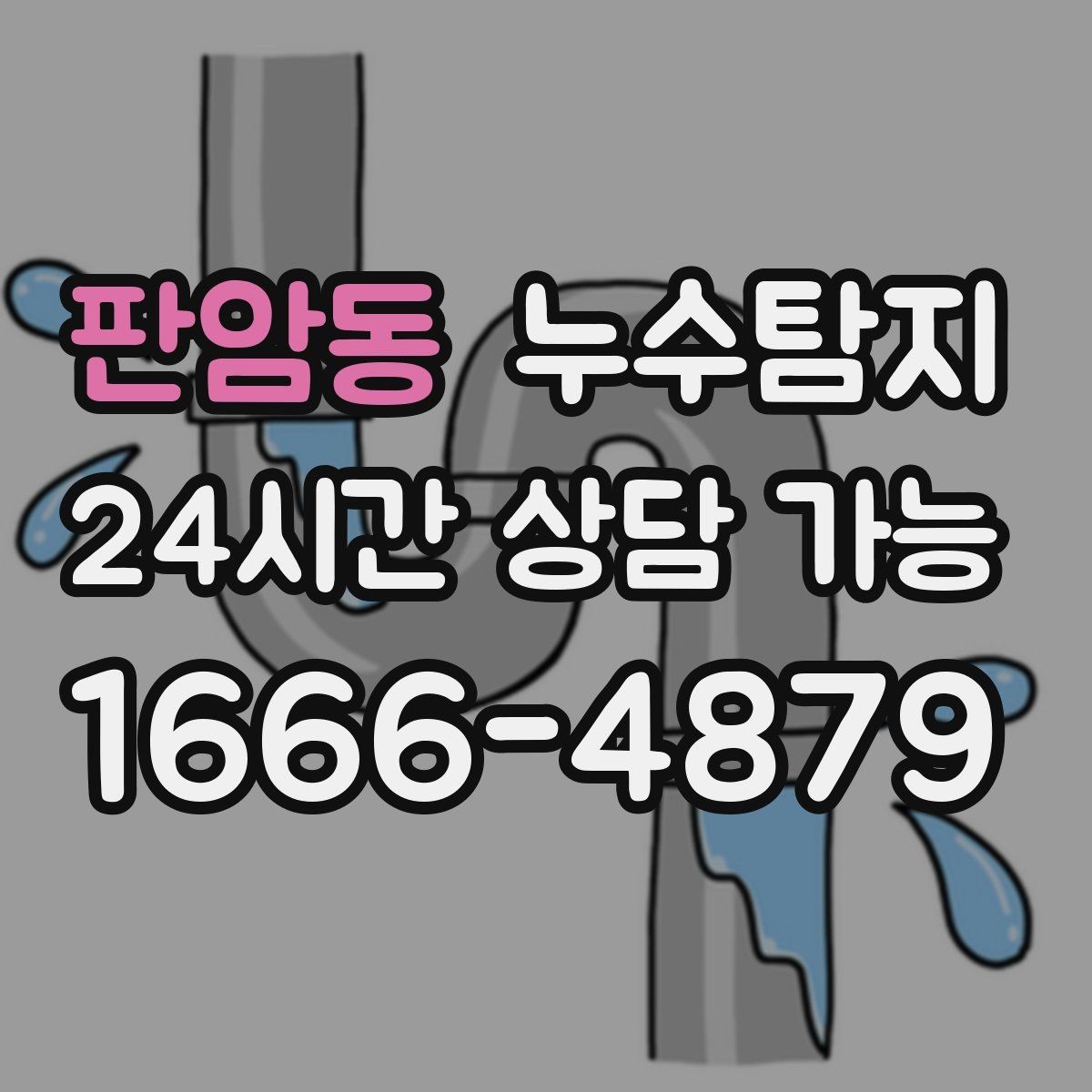 판암동 누수탐지 방수 결함 누수 진단