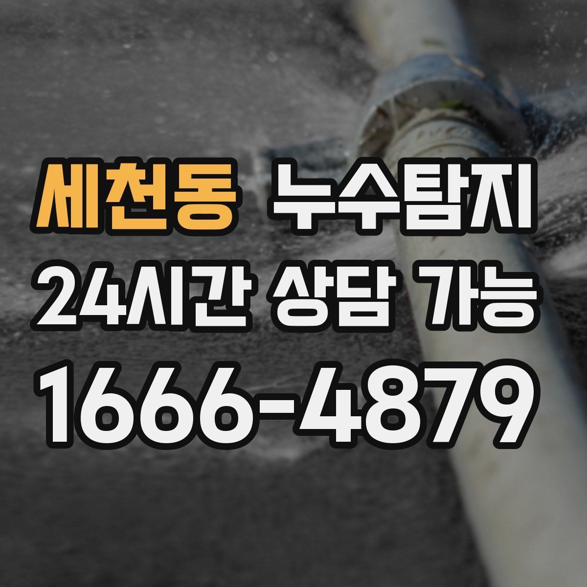 세천동 누수탐지 보이지 않는 누수를 확실하게