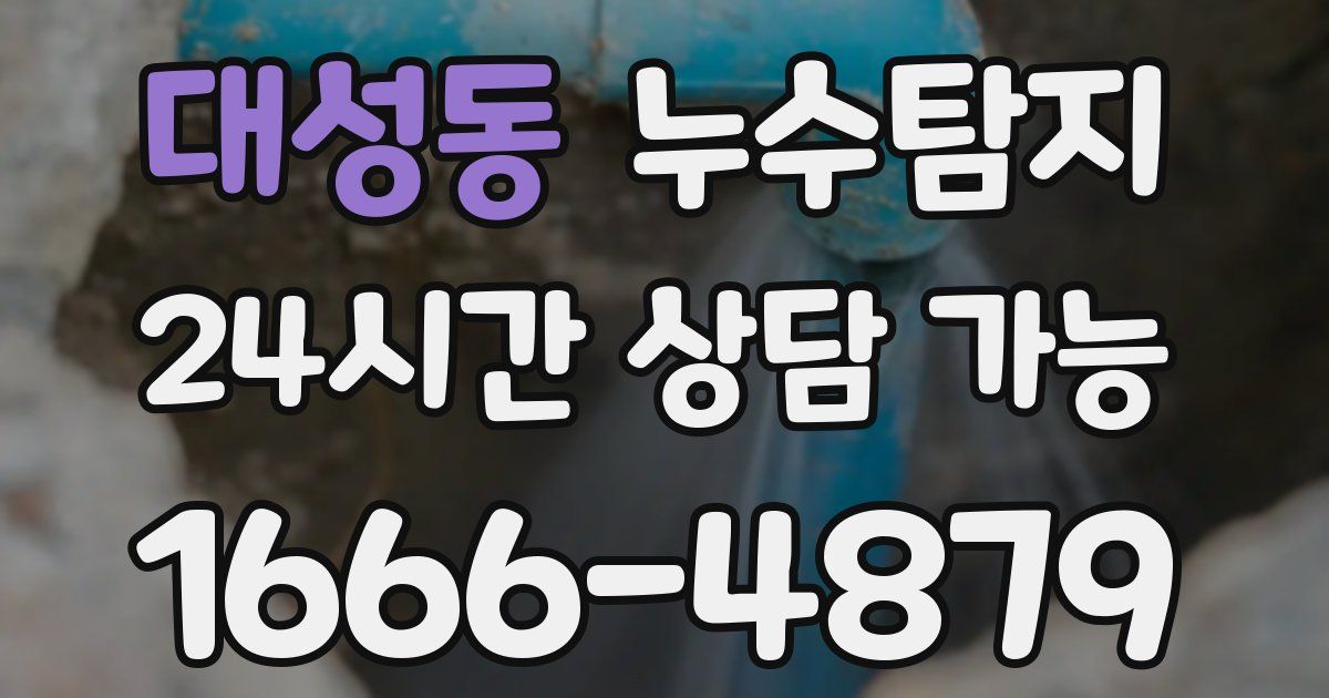 대성동 누수