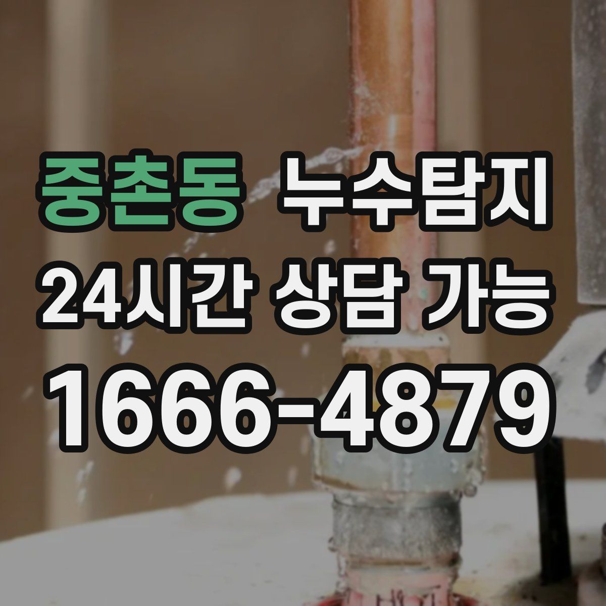 중촌동 누수탐지