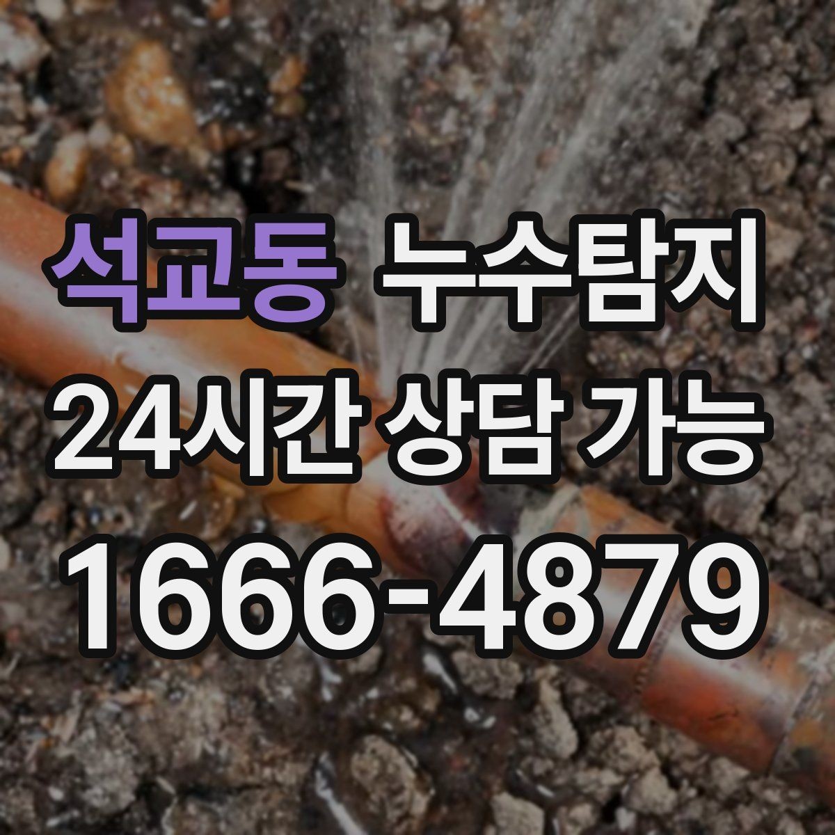 석교동 누수탐지 아파트 빌라 전문 진단
