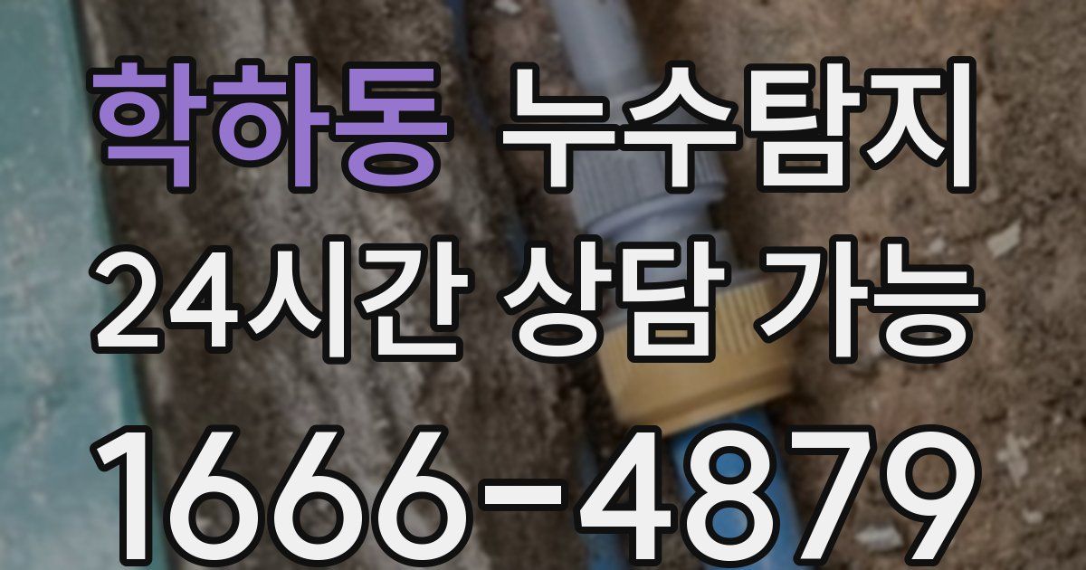 학하동 누수