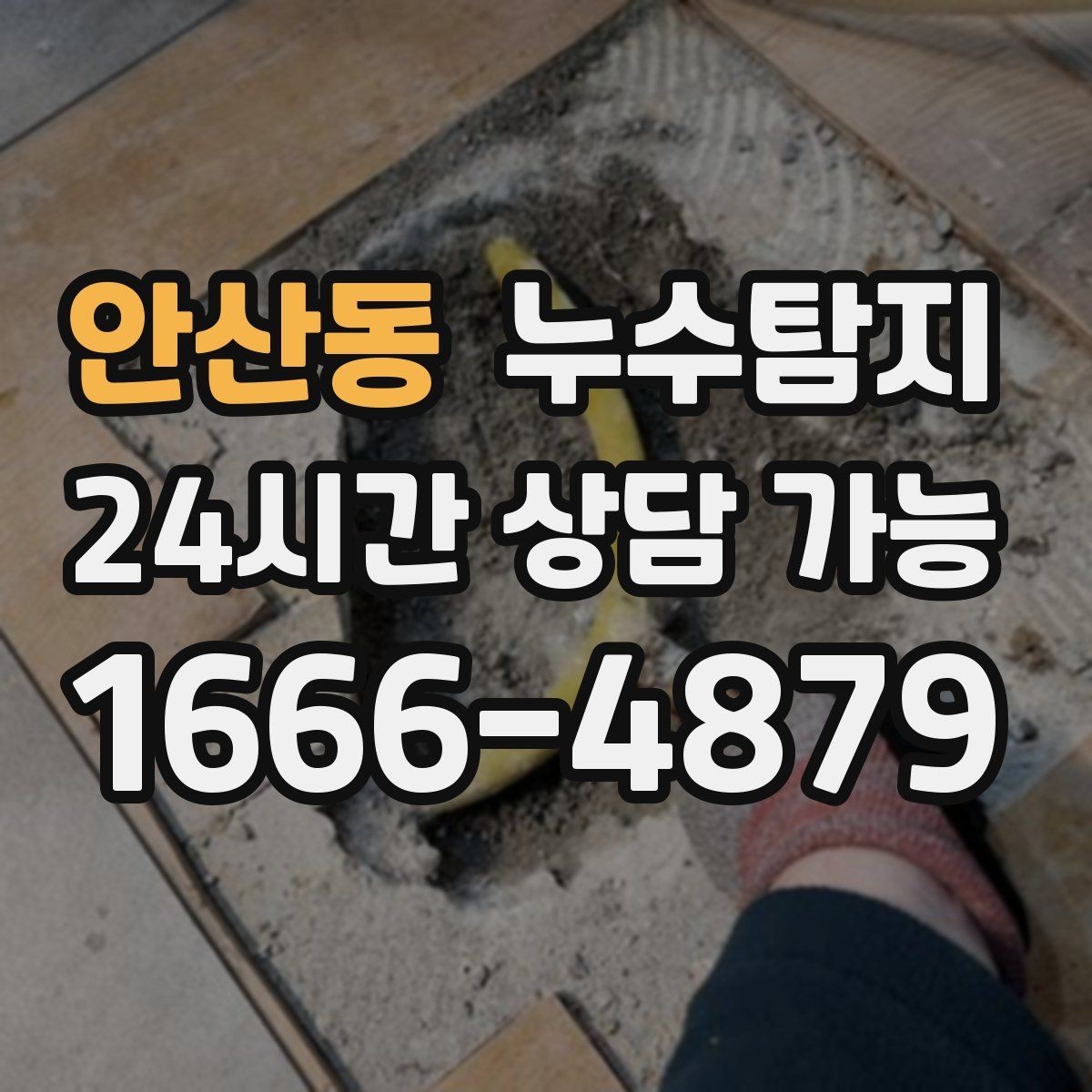 안산동 누수탐지 배관 내시경 점검 제공