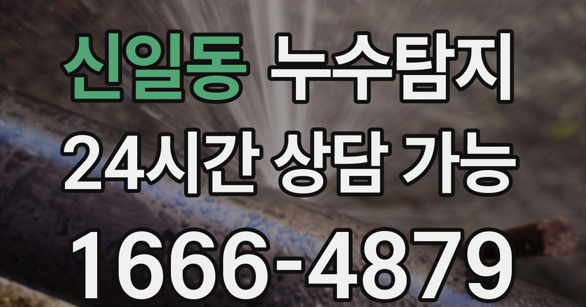 신일동 누수