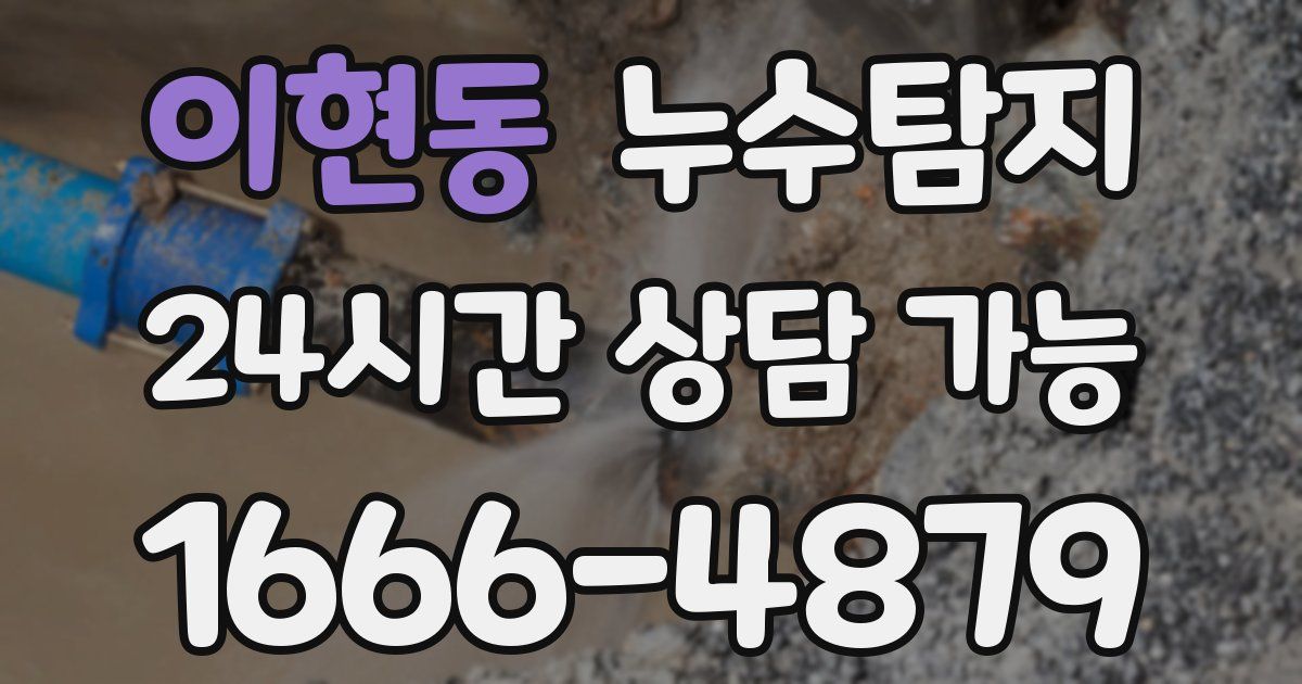 이현동 누수