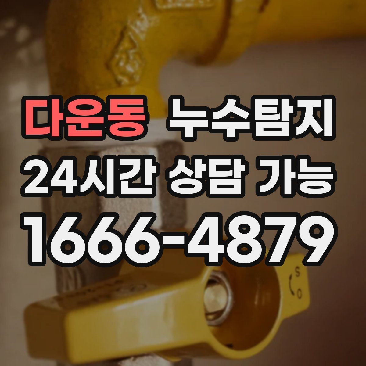 다운동 누수탐지 셀프 점검 후 전문가 호출 타이밍