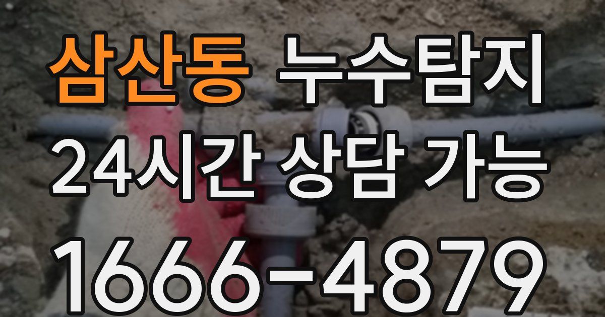 삼산동 누수