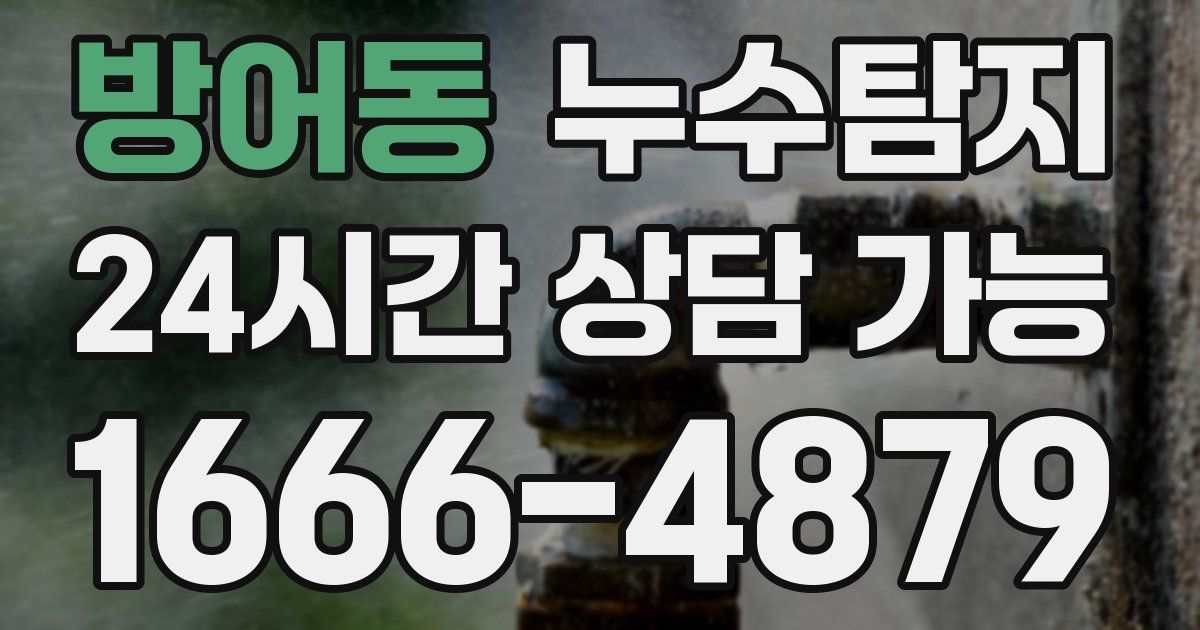 방어동 누수