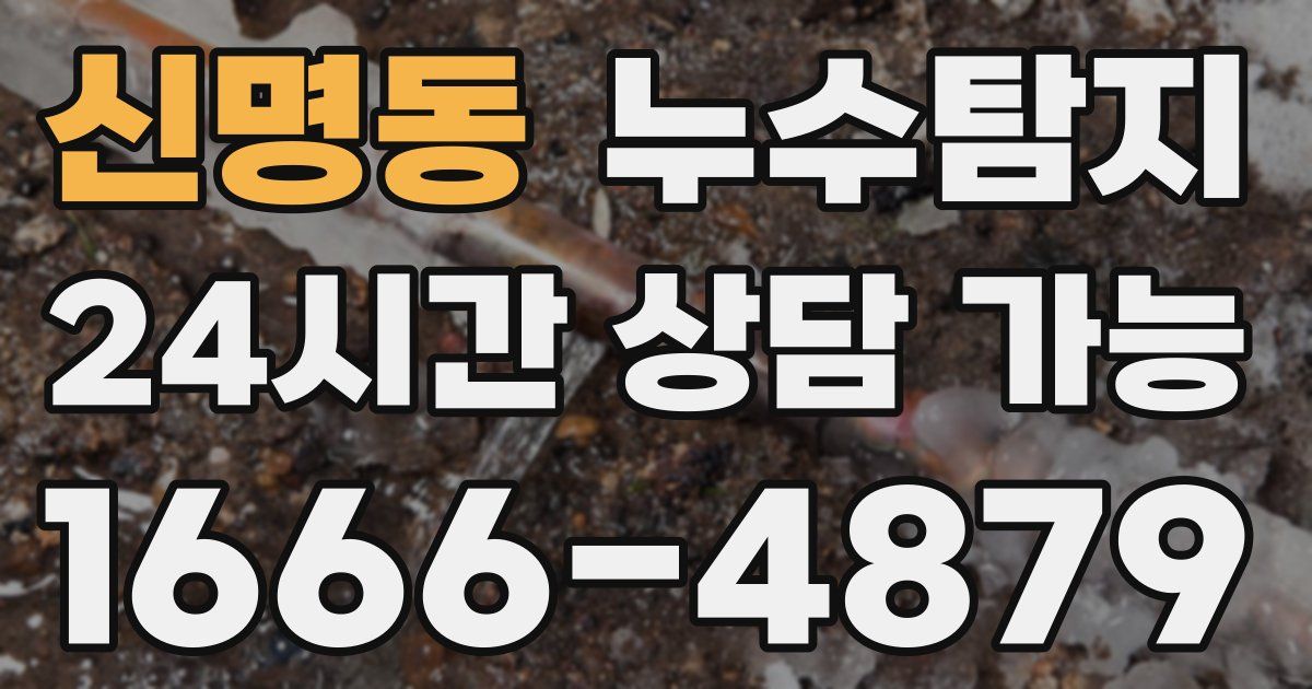 신명동 누수