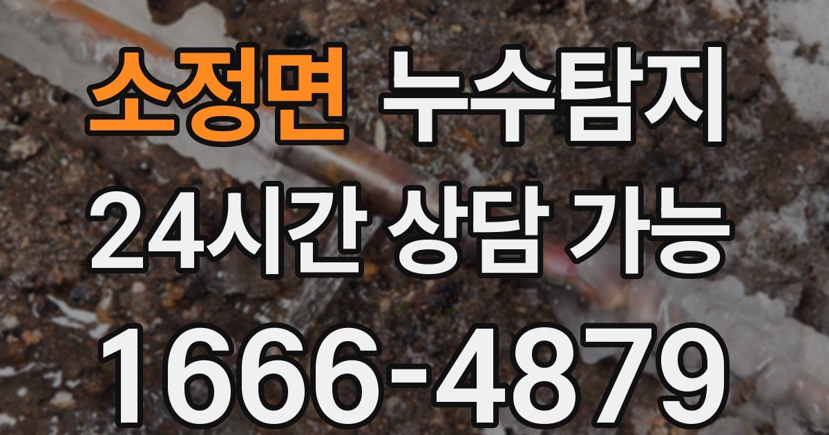 소정면 누수