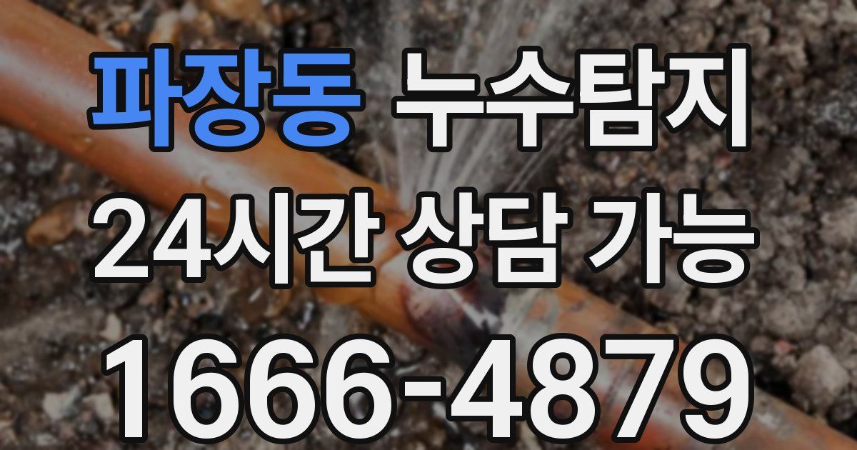 파장동 누수