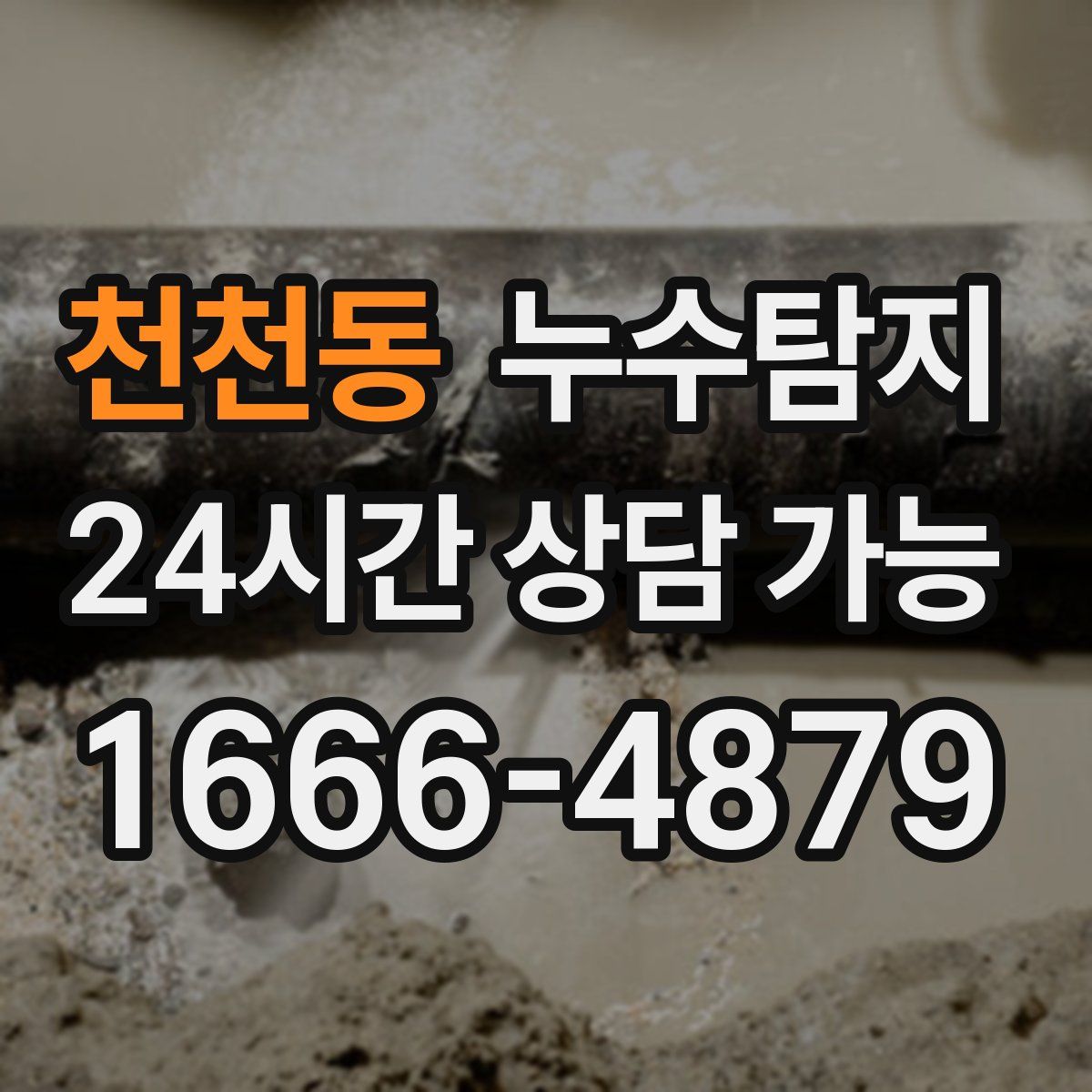 천천동 누수탐지