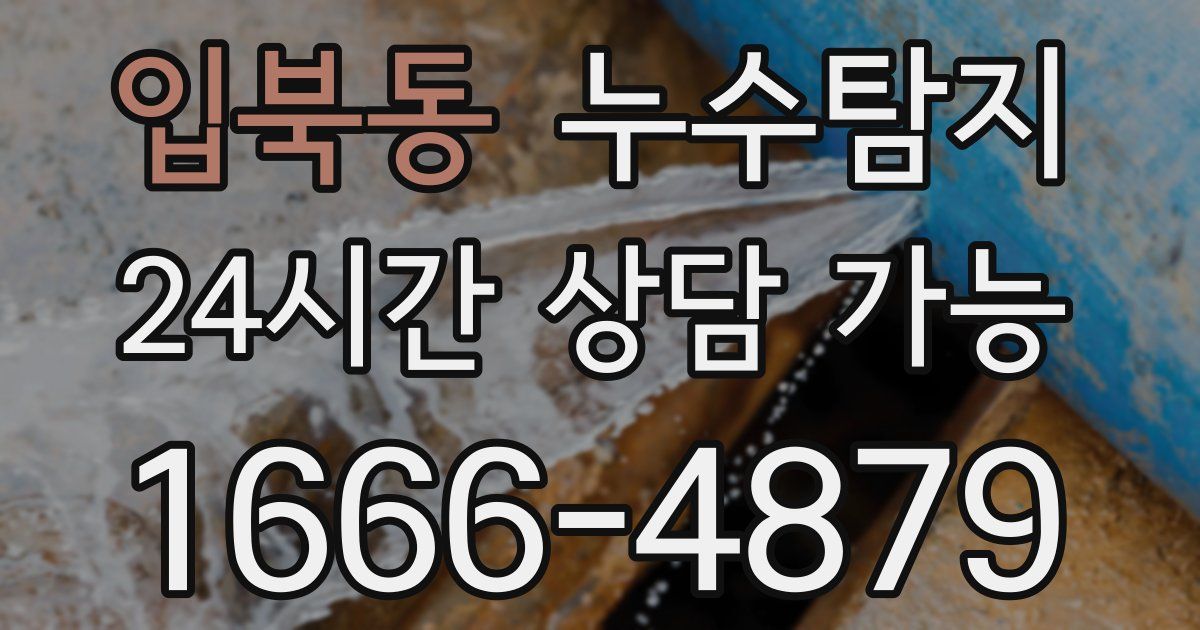 입북동 누수
