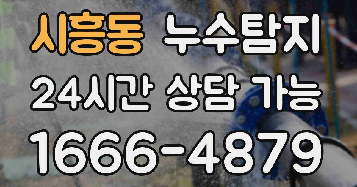 시흥동 누수