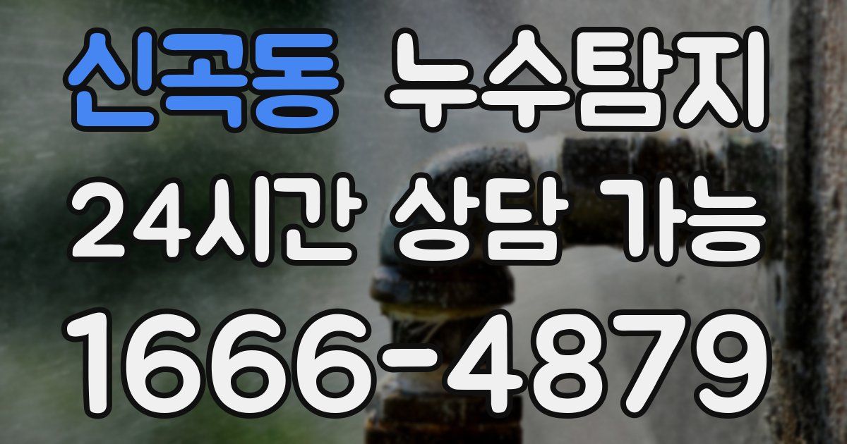신곡동 누수