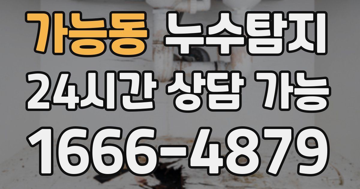 가능동 누수