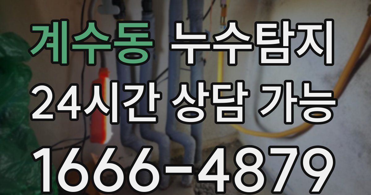 계수동 누수