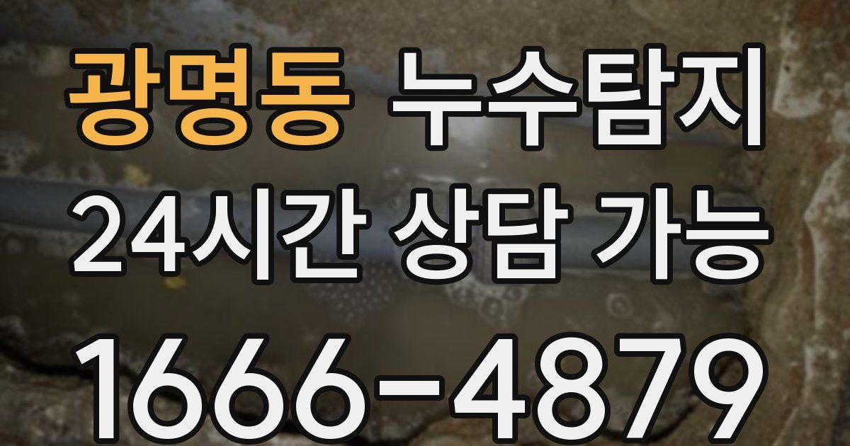 광명동 누수