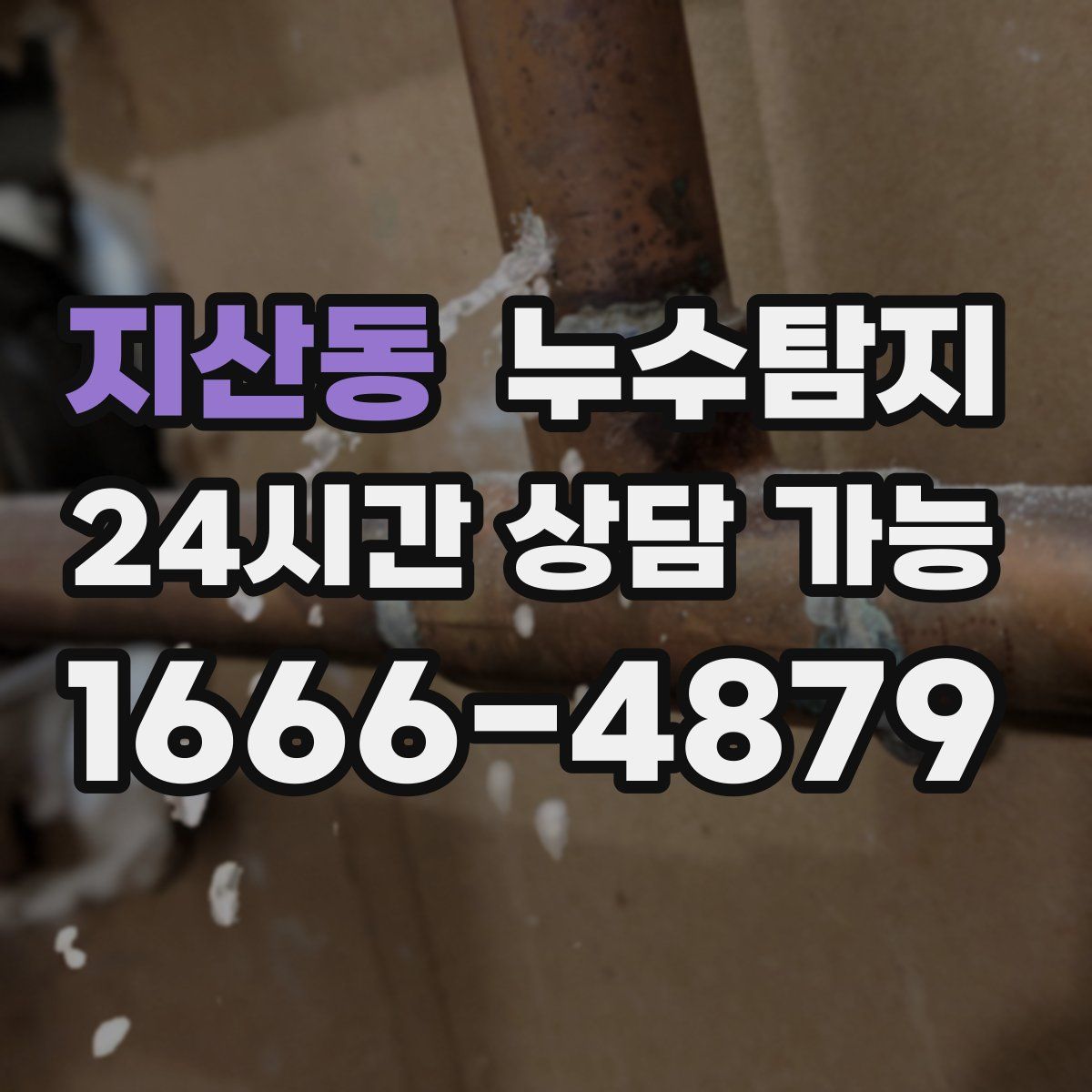 지산동 누수탐지