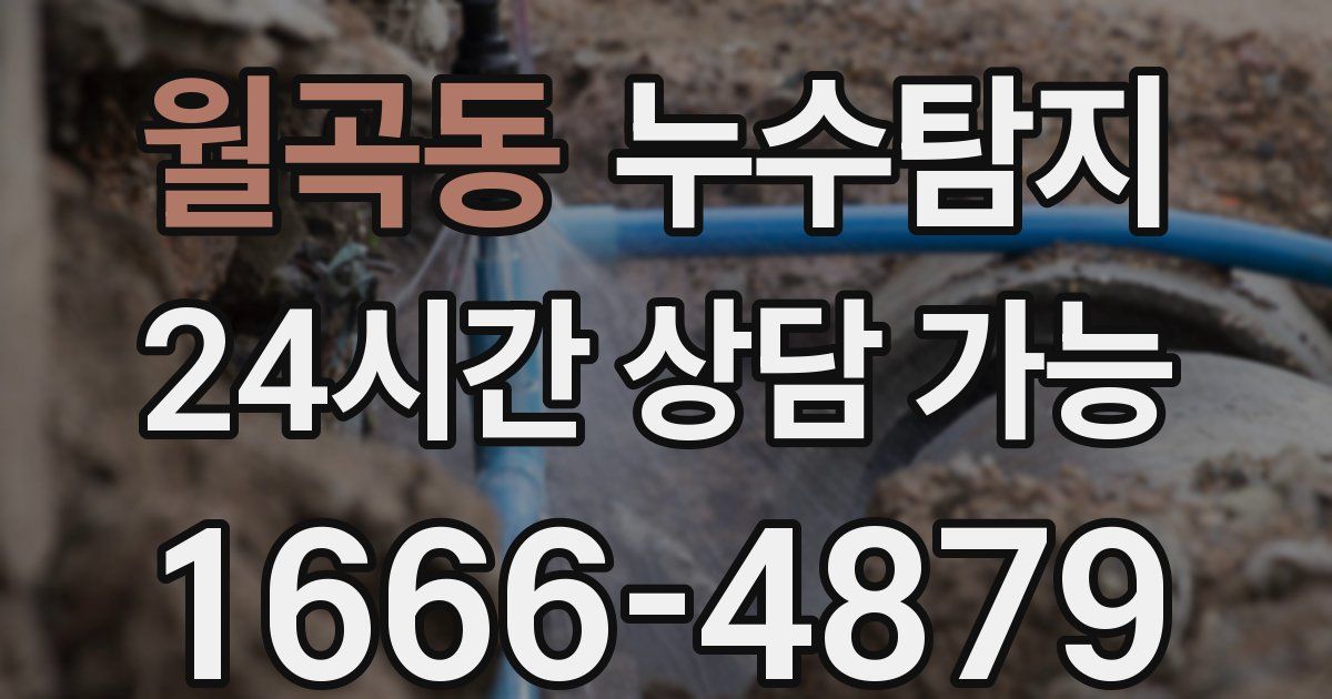 월곡동 누수