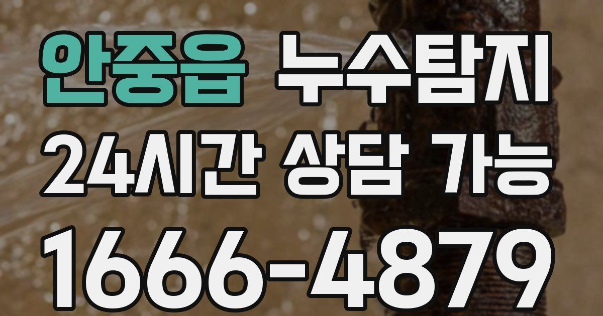 안중읍 누수