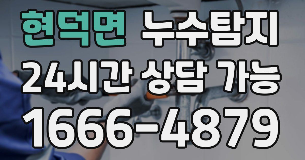 현덕면 누수